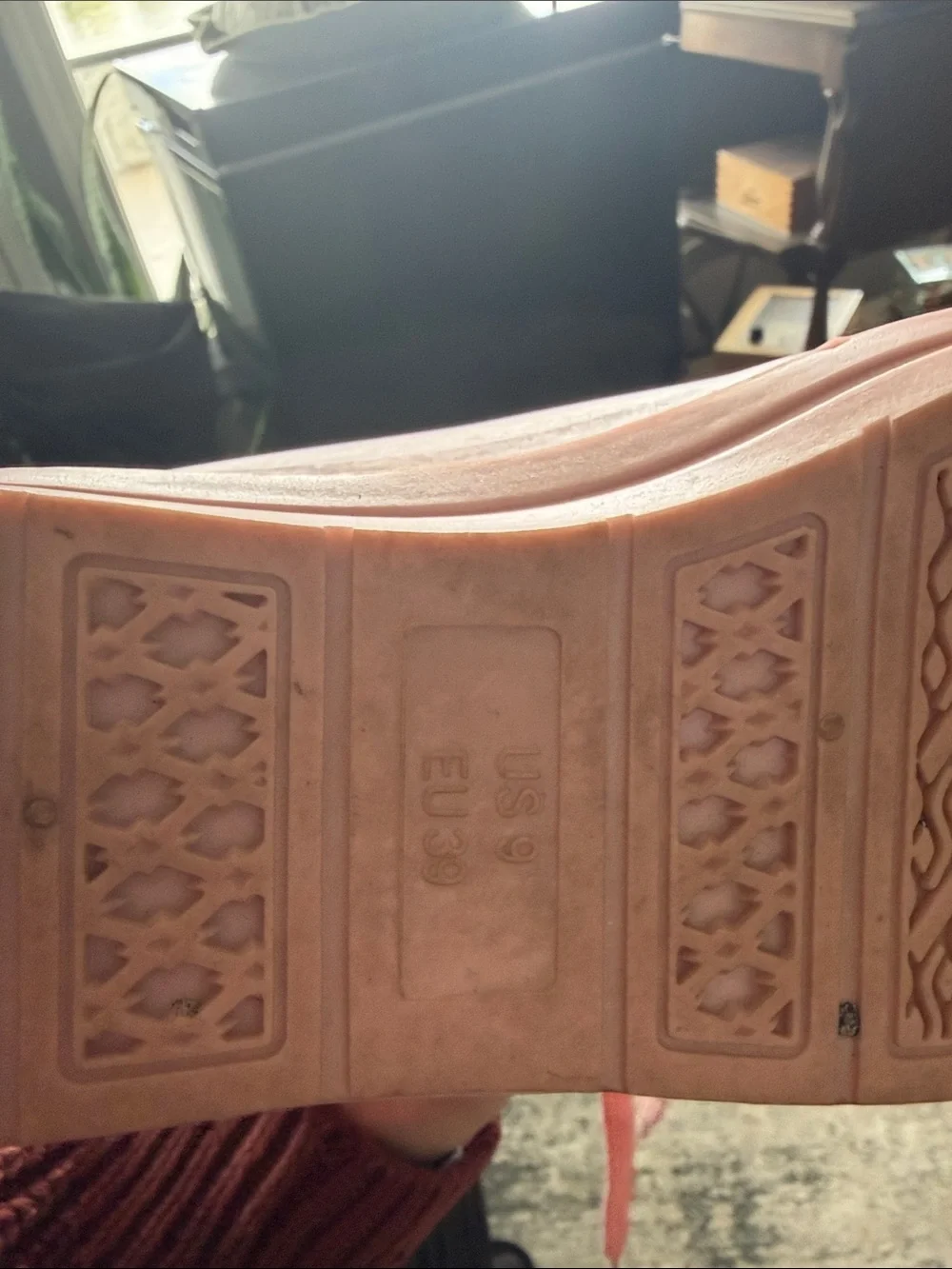 Women’s Blush Pink High-Top Plastic Sneakers
